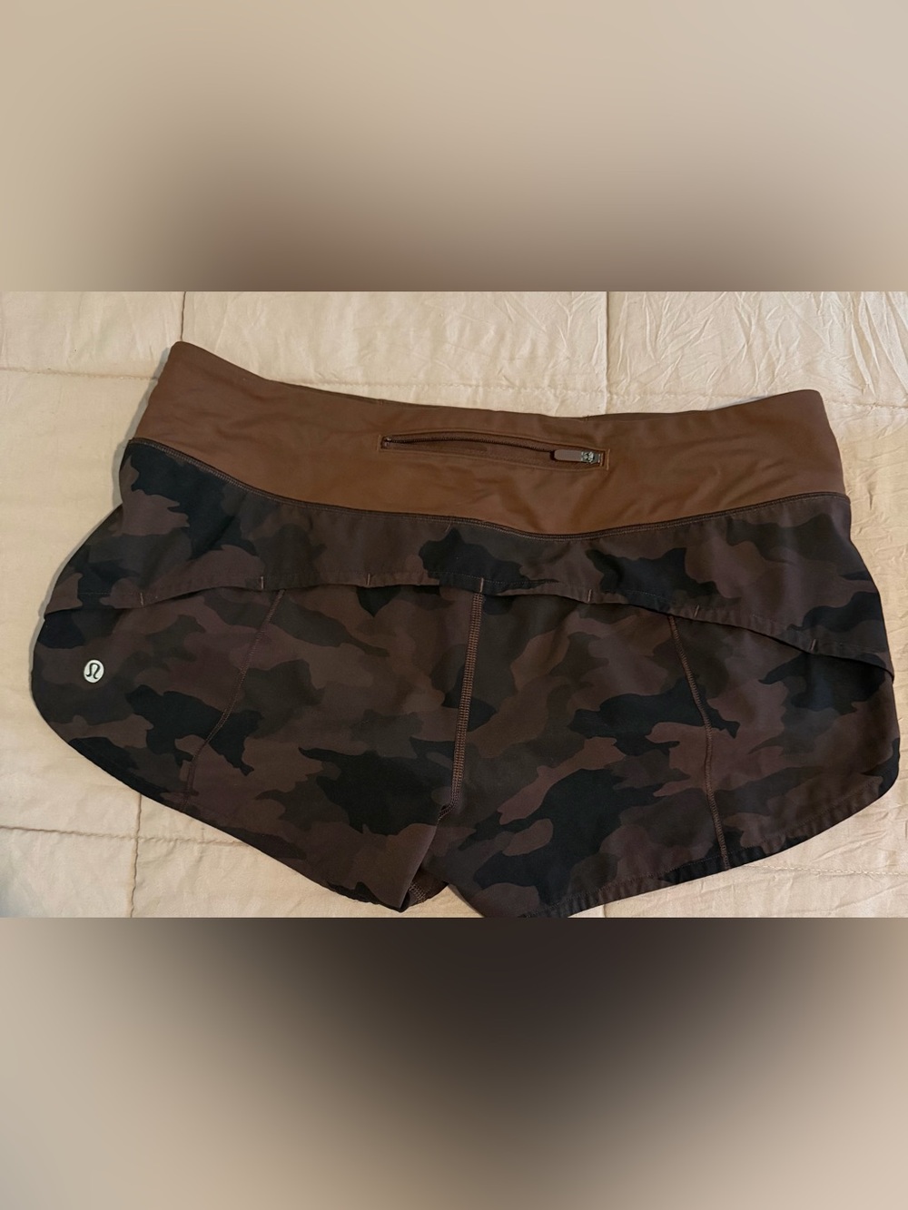 lululemon athletica Women's Brown & Black Camo Athletic Shorts